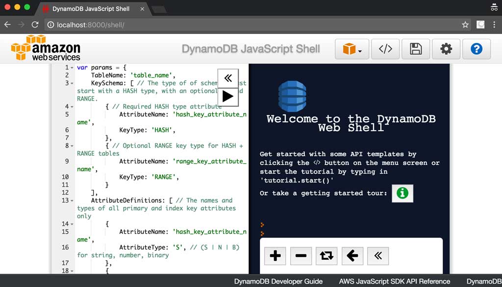 DynamoDB Shell